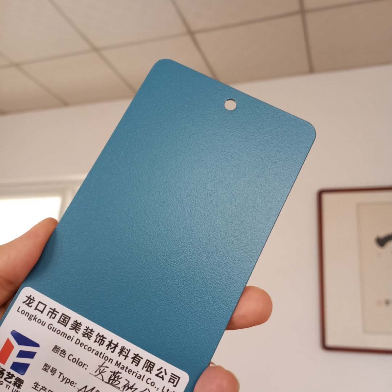 新疆 灰蓝砂纹户内静电喷涂塑粉热固型静电粉末生产厂家